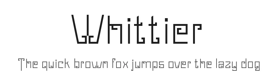 Whittier by Feรฒrag โ Decorative Font