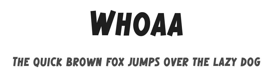 Whoaa by Tokopress — Decorative Font