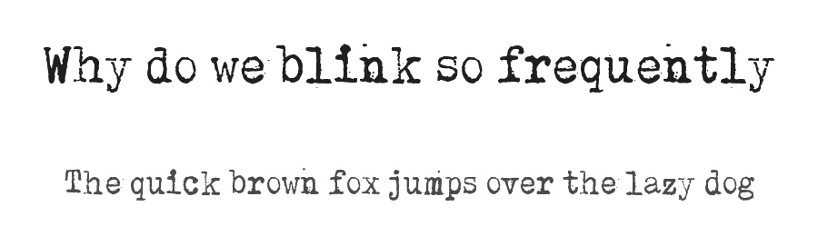 Why do we blink so frequently