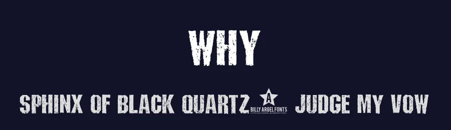 Why by Billy Argel Fonts ® — Decorative Font — thumbnail 2