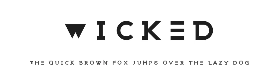 Wicked by Emile, Byeongsu Kim โ Decorative Font