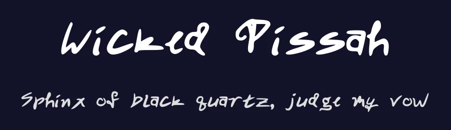 Wicked Pissah by Alex — Script Handwritten Font — thumbnail 2