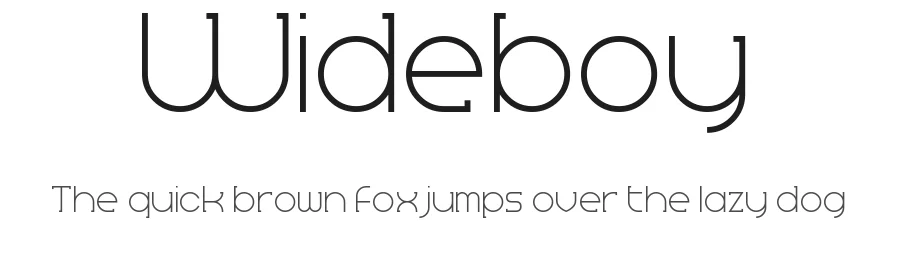 Wideboy by Chequered Ink — Sans Serif Font