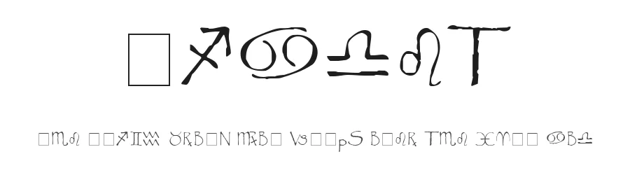Widget by Jason Davies — Dingbats Font