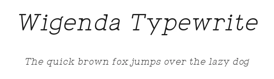 Wigenda Typewrite