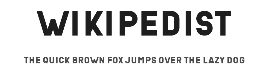 Wikipedist by Vladimir Nikolic — Sans Serif Font