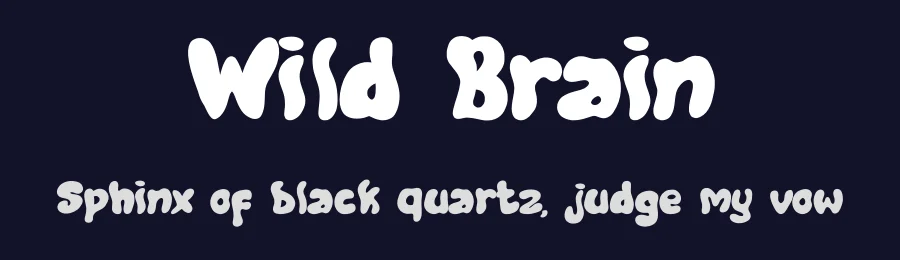 Wild Brain by Muhammad Yafinuha — Decorative Font — thumbnail 2