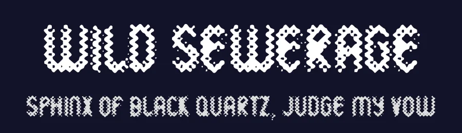Wild Sewerage by Typodermic Fonts — Decorative Font — thumbnail 2