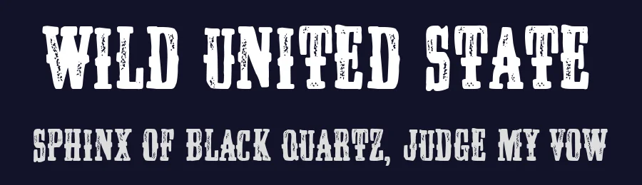 Wild United State by Woodcutter — Decorative Font — thumbnail 2