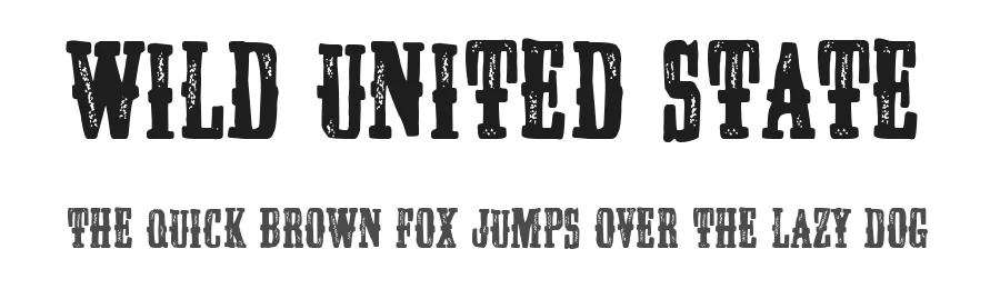 Wild United State by Woodcutter โ Decorative Font