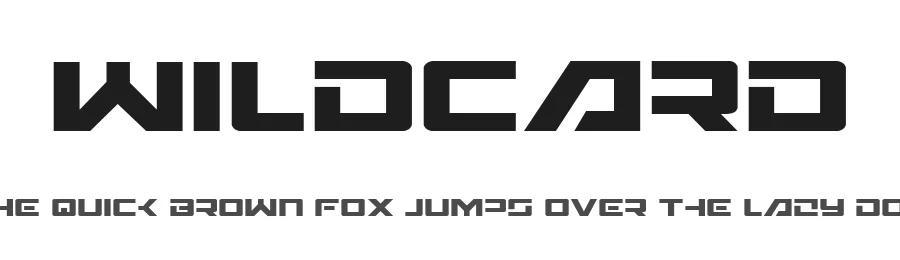 Wildcard by Iconian Fonts — Display Font