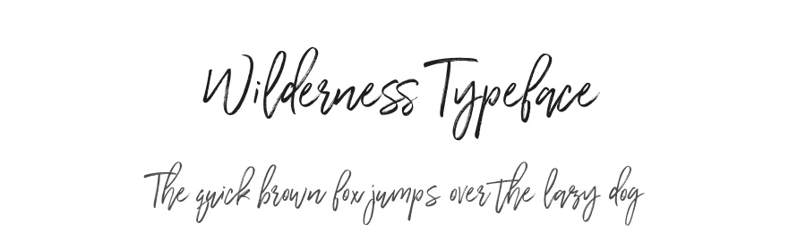 Wilderness Typeface
