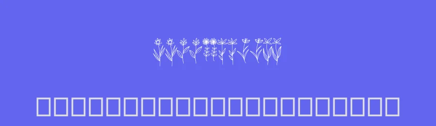 Wildflow by Muhammad Yafinuha — Dingbats Font — thumbnail 3