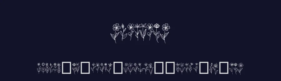 Wildflow by Muhammad Yafinuha — Dingbats Font — thumbnail 2