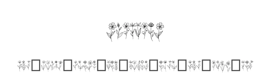 Wildflow by Muhammad Yafinuha — Dingbats Font