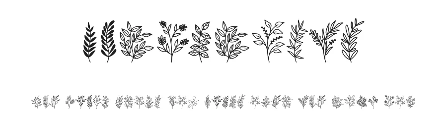 Wildplants by Letterayu — Dingbats Font