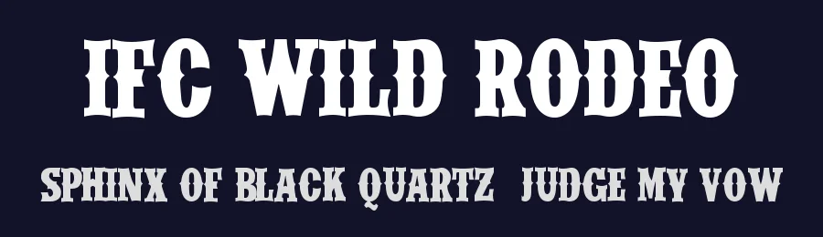 IFC Wild Rodeo by Anton Krylov — Decorative Font — thumbnail 2