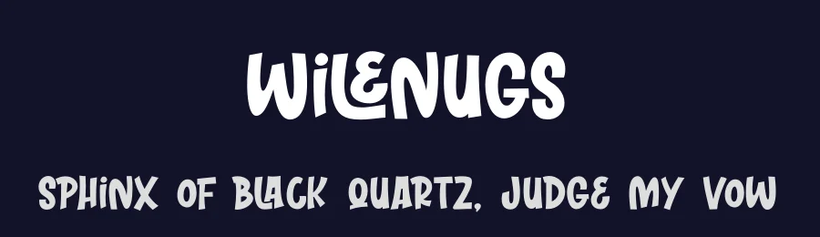 Wilenugs by Awansenja Type — Decorative Font — thumbnail 2