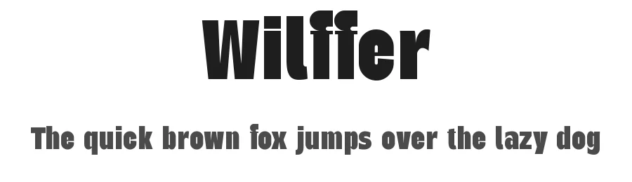 Wilffer by Graphicxell — Sans Serif Font