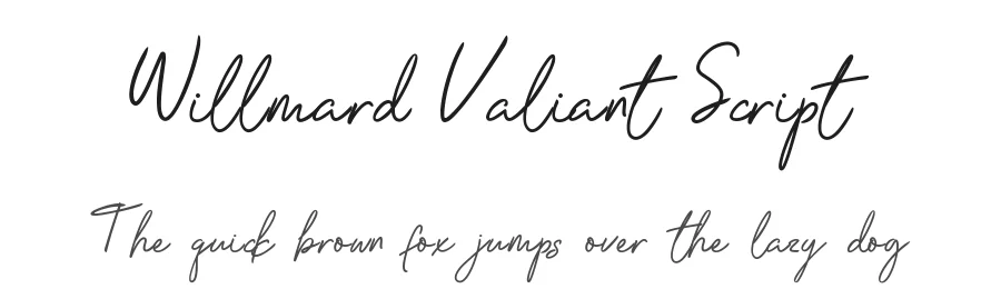 Willmard Valiant Script