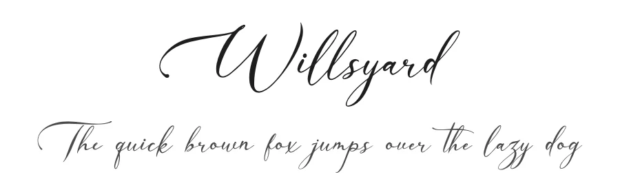 Willsyard by Denustudios — Script Handwritten Font