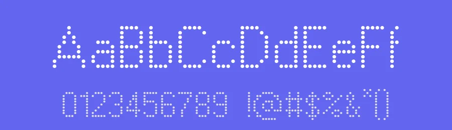 Windows Dots by Levi Szekeres — Display Font — thumbnail 3