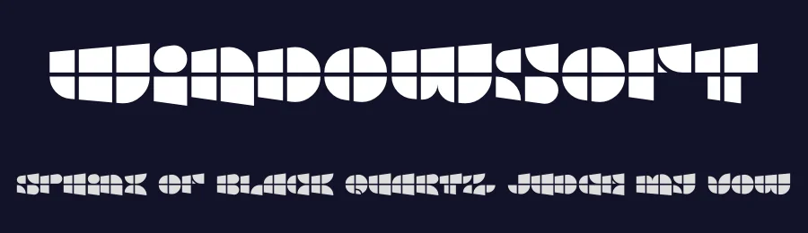Windowsoft by Kassymkulov Design — Decorative Font — thumbnail 2