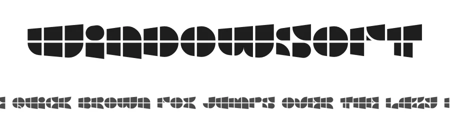 Windowsoft by Kassymkulov Design — Decorative Font