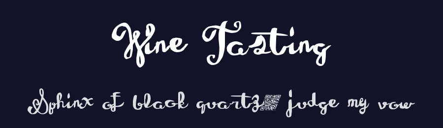 Wine Tasting by Xerographer Fonts — Decorative Font — thumbnail 2
