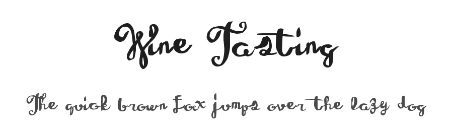 Wine Tasting by Xerographer Fonts β Decorative Font