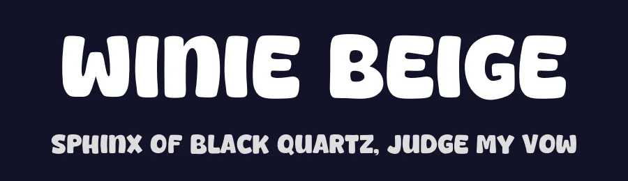 Winie Beige by Khurasan — Decorative Font — thumbnail 2