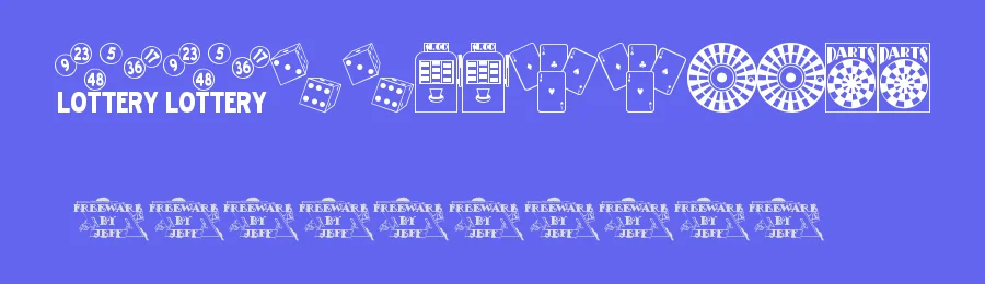 Winner take all JL by Jeff Levine — Dingbats Font — thumbnail 3