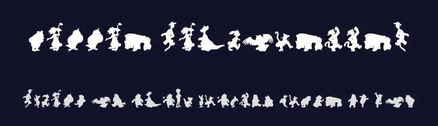 Winnie Silhouettes by Iconian Fonts — Dingbats Font — thumbnail 2