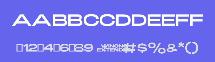 Winong Extended by Human Design — Sans Serif Font — thumbnail 3