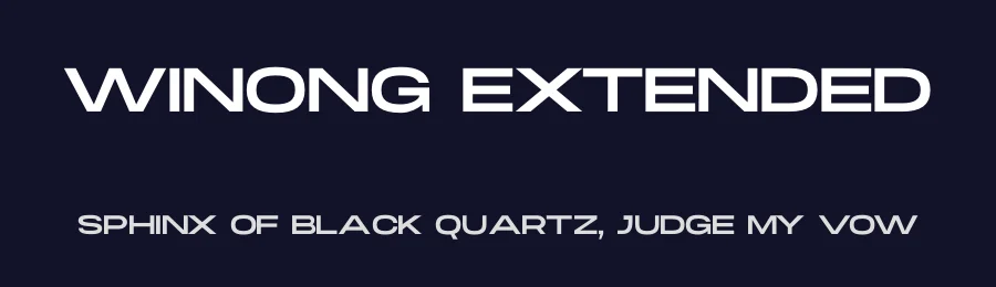 Winong Extended by Human Design — Sans Serif Font — thumbnail 2