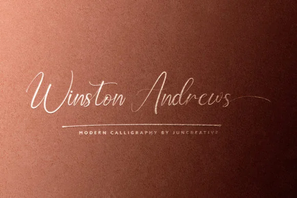 Winston Andrews Font by Juncreative — Serif Font