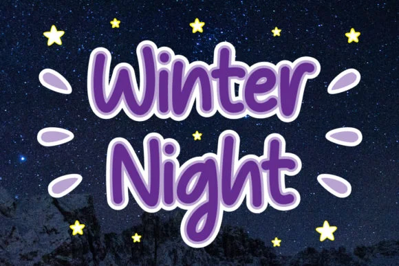 Winter Night Font by Cherryline Master — Script Handwritten Font