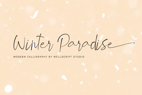 Winter Paradise Font by wellscriptstudio — Script Handwritten Font