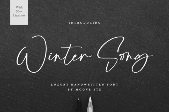 Winter Song Font by Moove Studio by Moove Studio — Script Handwritten Font