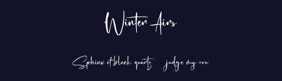 Winter Airs by Maulana Creative — Script Handwritten Font — thumbnail 2
