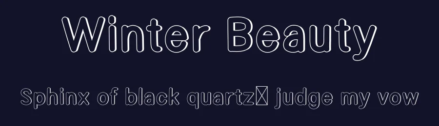 Winter Beauty by Scratchones — Decorative Font — thumbnail 2