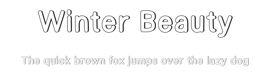 Winter Beauty by Scratchones — Decorative Font