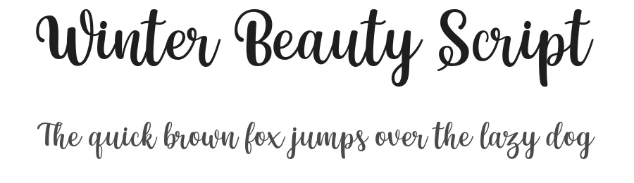 Winter Beauty Script