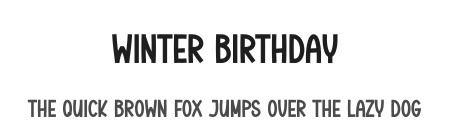 Winter Birthday