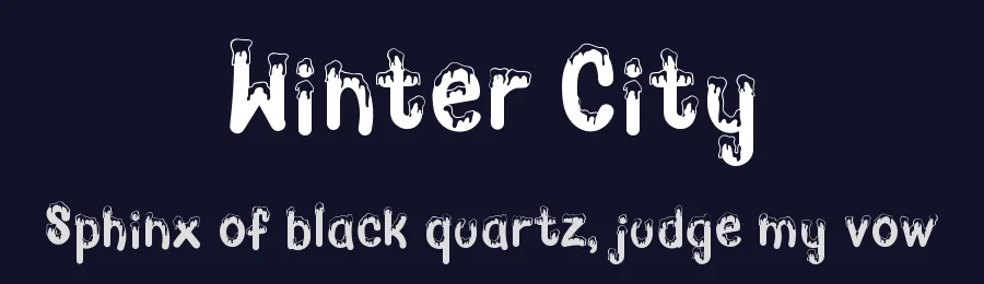 Winter City by Tokopress — Decorative Font — thumbnail 2