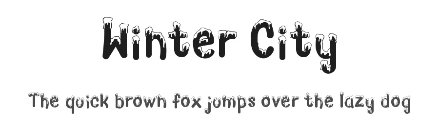 Winter City by Tokopress — Decorative Font