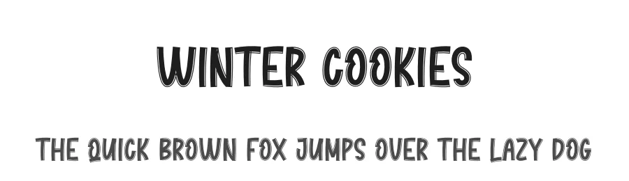 Winter Cookies by Scratchones — Decorative Font
