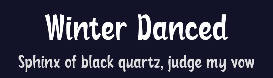 Winter Danced by 7NTypes — Decorative Font — thumbnail 2