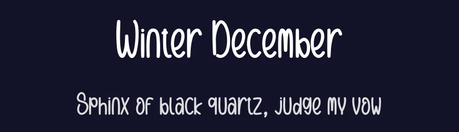 Winter December by Scratchones — Script Handwritten Font — thumbnail 2