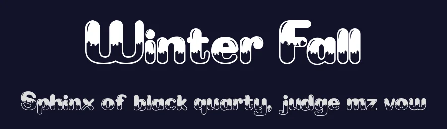 Winter Fall by Indriyanti — Decorative Font — thumbnail 2